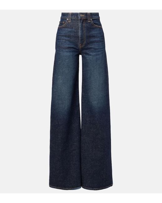 Khaite Blue Dane Wide-Leg Jeans