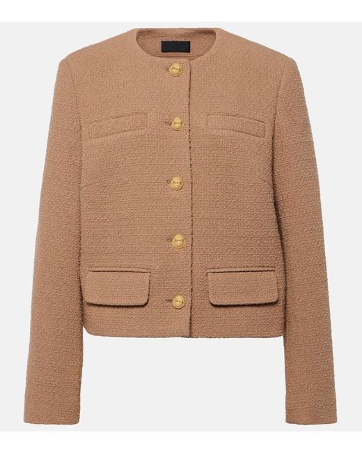 Nili Lotan Brown Paige Tweed Boucle Jacket