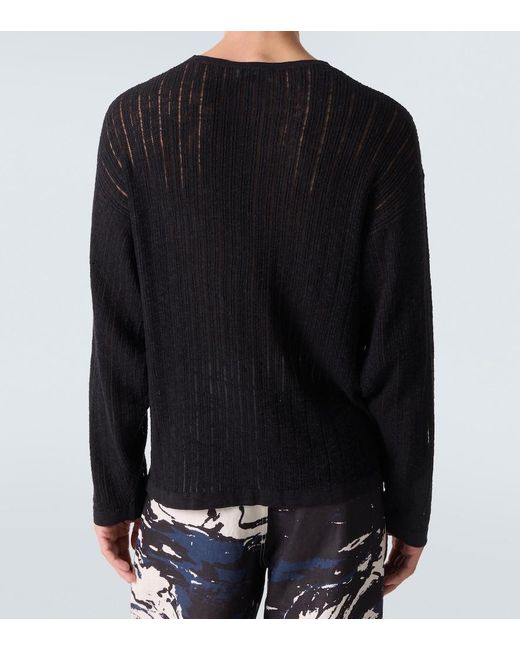 Commas Pullover Aus Pointelle-Strick in Black für Herren