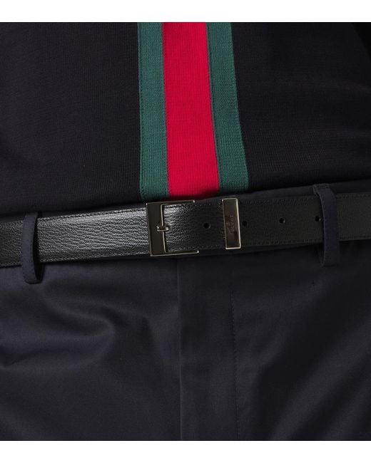 Gucci Black Leather Belt for men