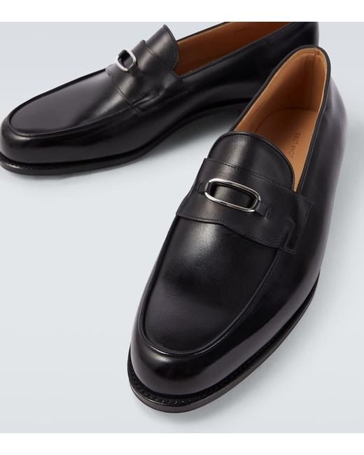 John Lobb Loafers Lopez Aus Leder in Black für Herren