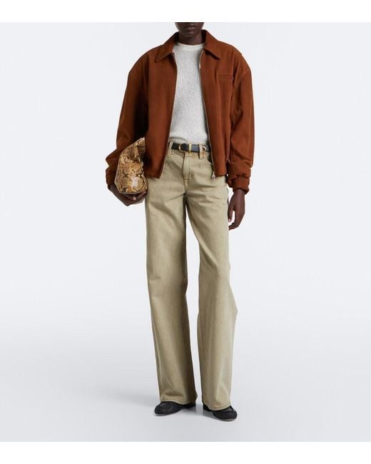 SLVRLAKE Denim Natural Mica Wide-Leg Jeans