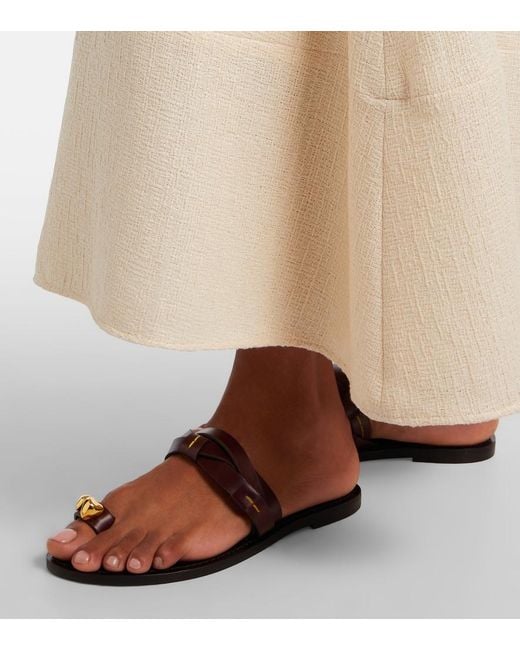 Amanu Black Lagos Woven Leather Sandals