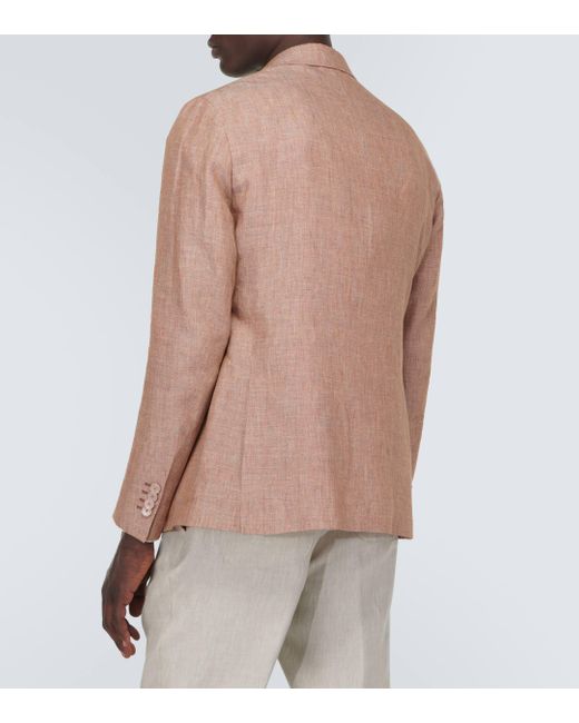Etro Pink Linen Blazer for men
