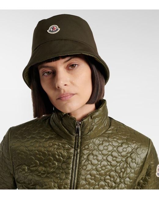 Moncler Green Padded Reversible Bucket Hat