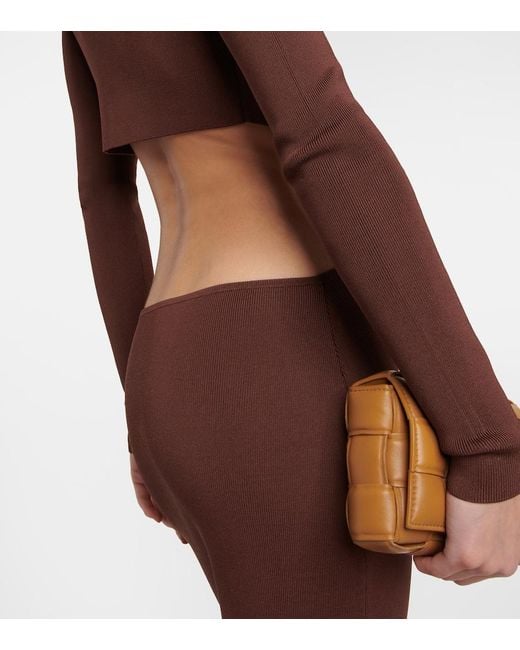 AYA MUSE Brown Lapponi Viscose Long Dress