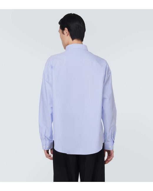 Camicia in cotone di Givenchy in Blue da Uomo
