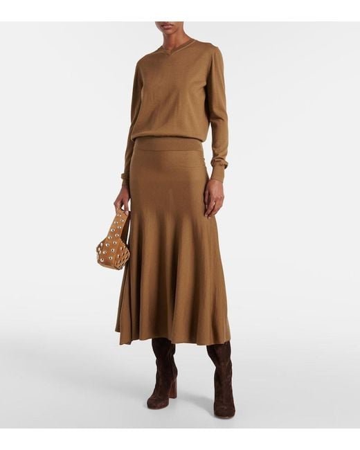Khaite Brown Senta Wool Sweater