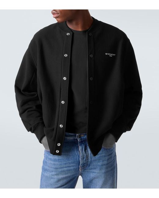 Givenchy Black Logo Cotton Jacket for men