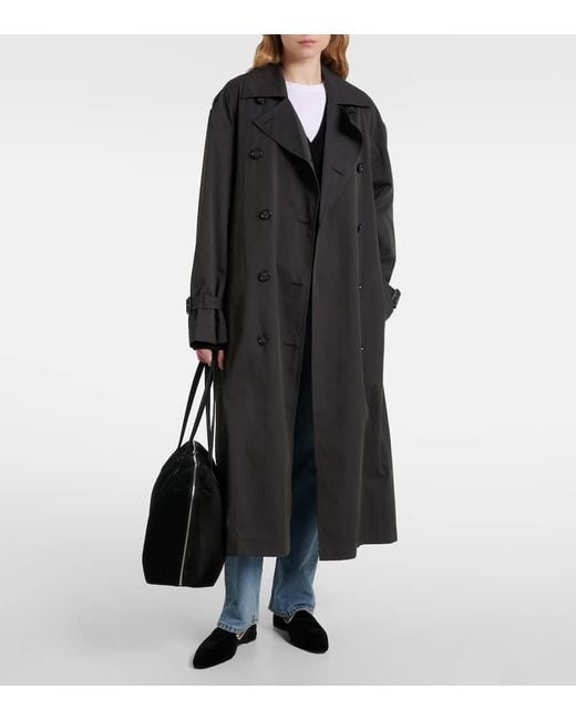 Trench-Coat En Coton Totême  en coloris Black