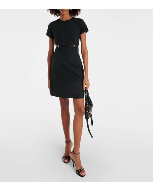 Vestido corto Voyou con cinturon Givenchy de color Black
