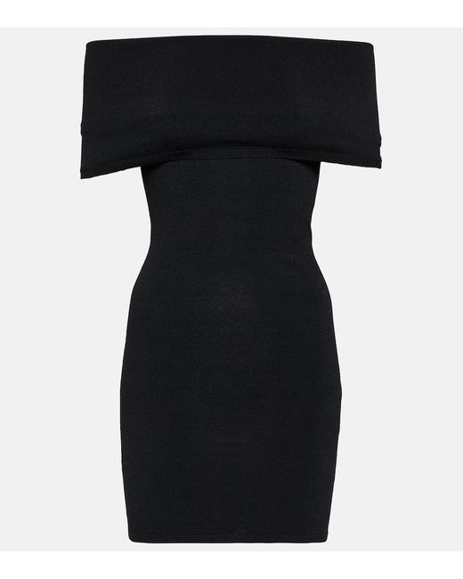 Wardrobe NYC Black Off-shoulder Minidress