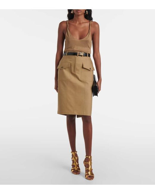 Tom Ford Natural Bamboo Jersey Tank Top