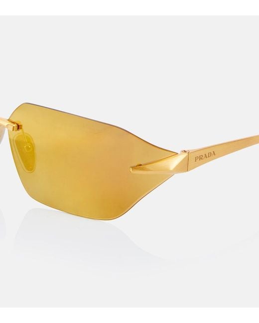 Prada Brown Square Sunglasses
