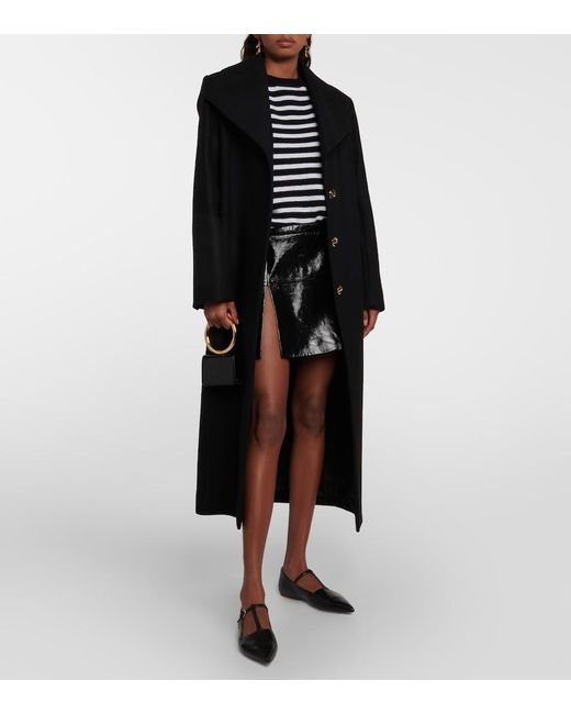 Patou Black Long Tailored Coat