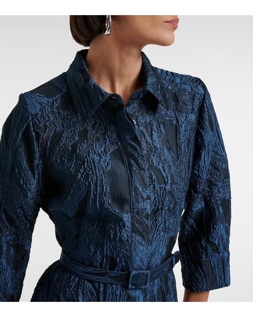 Jonathan Simkhai ワンピース Courtney jacquard gown1000031 Jonathan Simkhai Courtney Jacquard Gown in Blue | Lyst