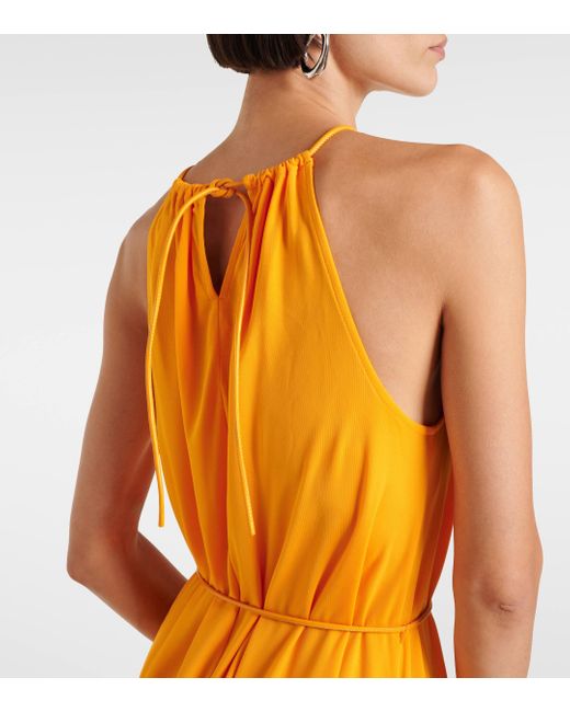 Proenza Schouler Label Lenny Belted Jersey Maxi Dress in Yellow Lyst UK