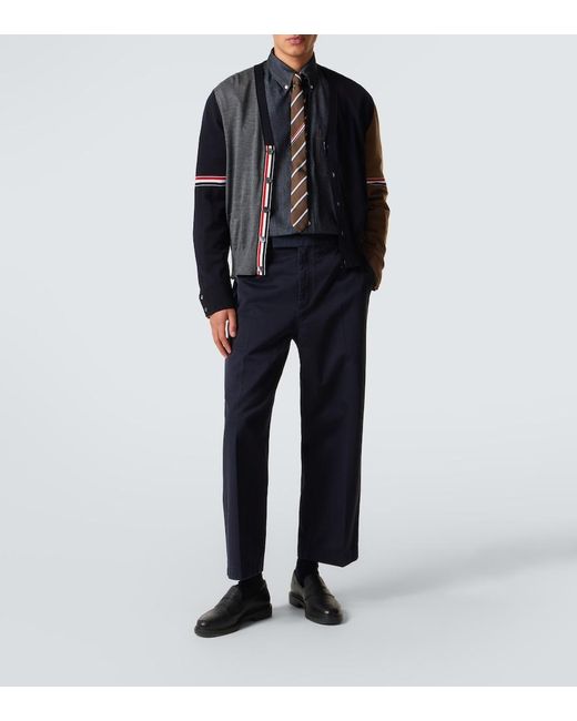 Thom Browne Blue Denim Shirt for men