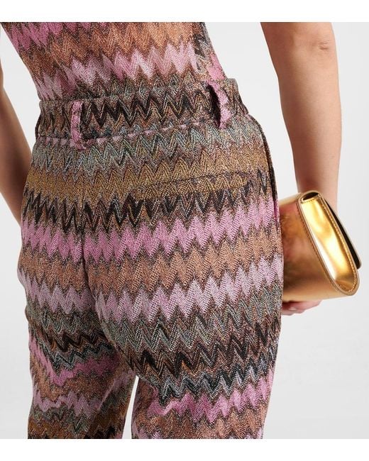 Missoni Zig Zag Metallic Flared Pants