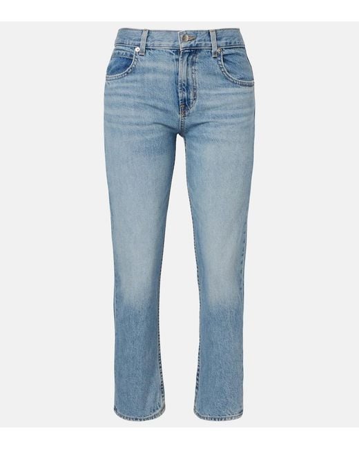 Nili Lotan Blue Lorimer Straight Jeans