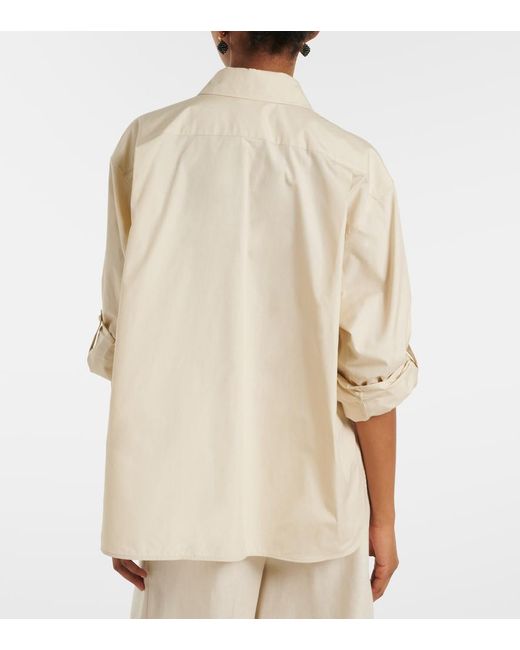 Max Mara Natural Tenue Cotton Poplin Shirt