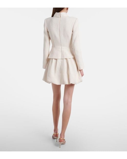 Robe En Tweed A Ornements Self-Portrait en coloris Natural