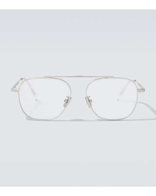 Dior Metallic Diorbotanicao S6U Aviator Glasses for men