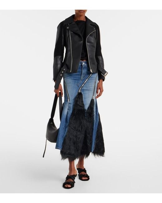 Junya Watanabe Black Belted Biker Jacket