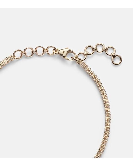 STONE AND STRAND Metallic 14Kt Bracelet With Diamonds