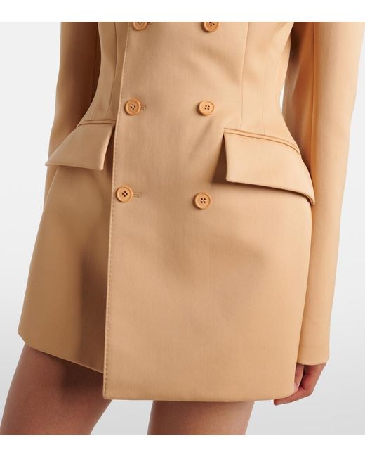 Wardrobe NYC Natural Rhw Double-Breasted Minidress