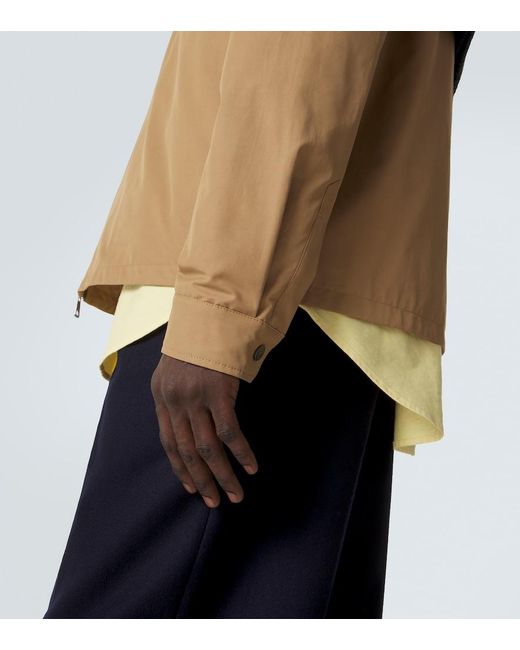 Moncler Brown Cotton-Blend Jacket for men