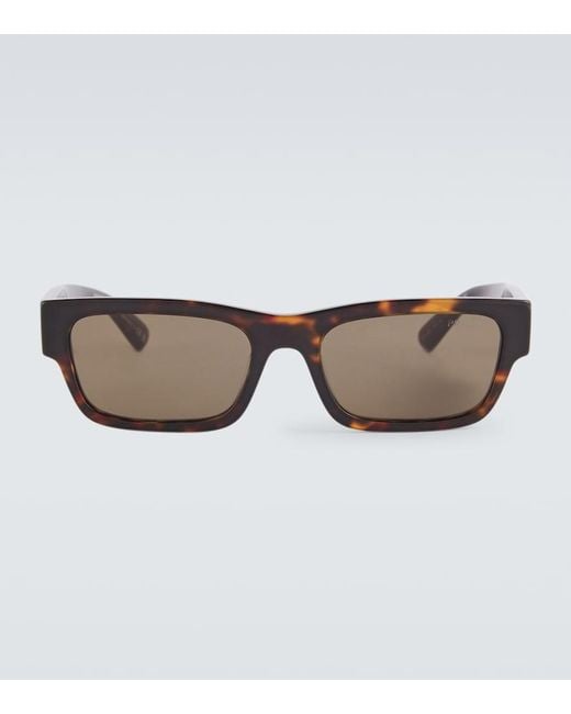 Prada Eckige Sonnenbrille in Brown für Herren
