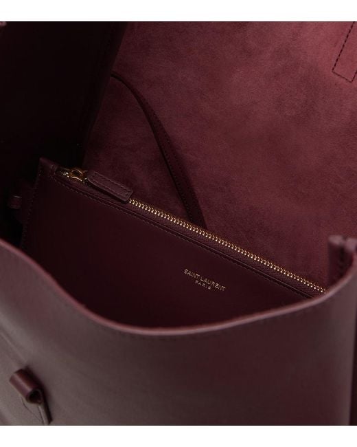 Borsa A Spalla Le 5 A 7 Large di Saint Laurent in Purple