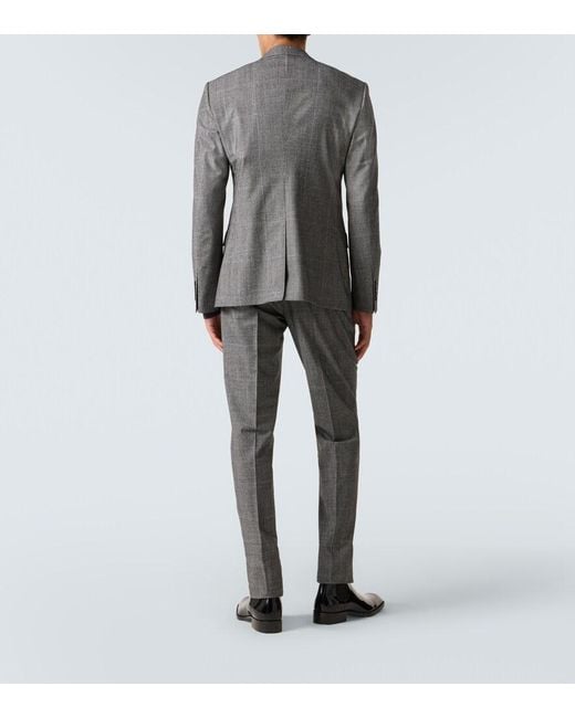 Dolce & Gabbana Gray Wool-Blend Suit for men