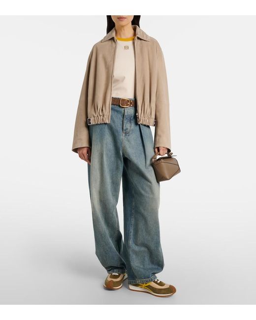 Borsa Puzzle Edge Mini di Loewe in Metallic