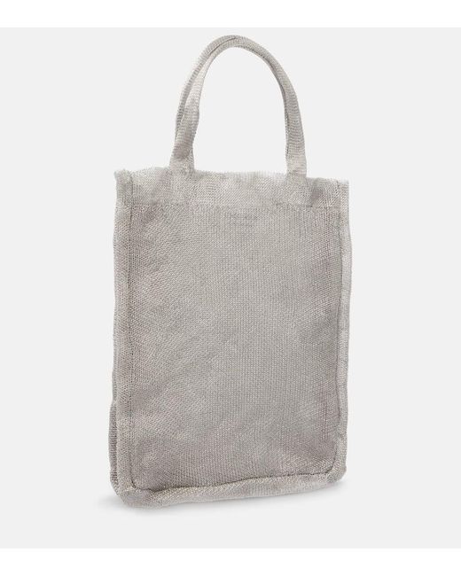 The Row Gray Imogen Mini Mesh Tote Bag