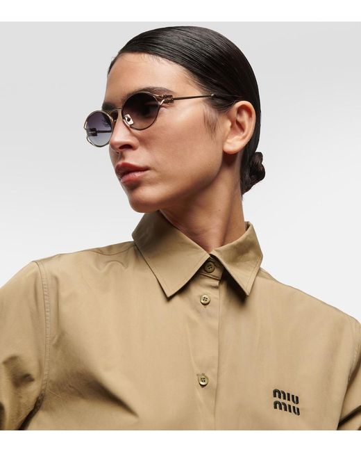Miu Miu Multicolor Round Sunglasses