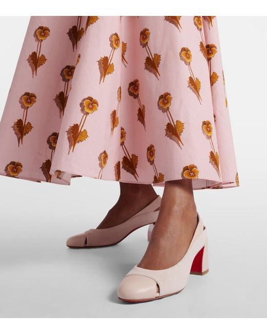 Christian Louboutin Pink Miss Duvette Leather Pumps