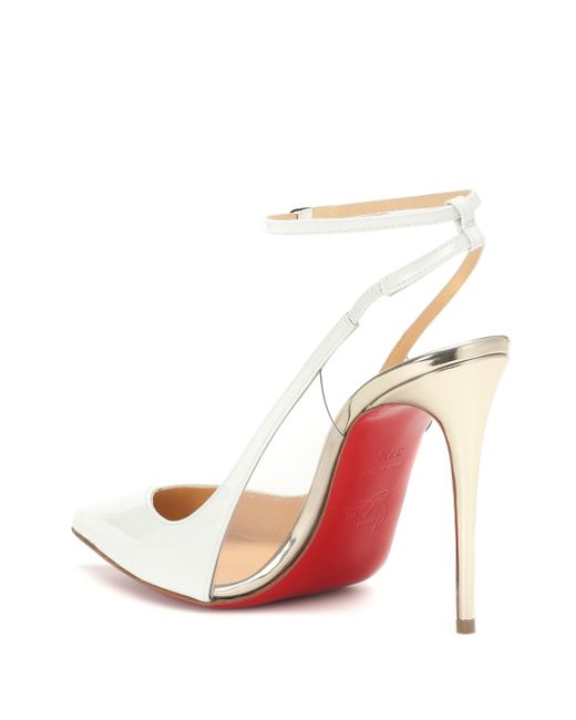 Christian Louboutin Optichoc 100 Leather Slingback Pumps Lyst