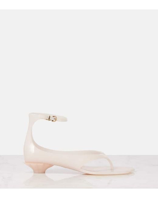 Chloé Natural Jelly Thong Sandals