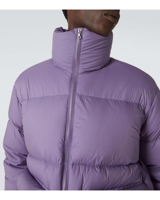 Auralee Purple Ripstop Down Jacket for men
