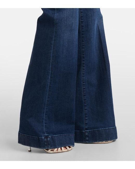 7 For All Mankind Blue Modern Dojo High-Rise Flared Jeans
