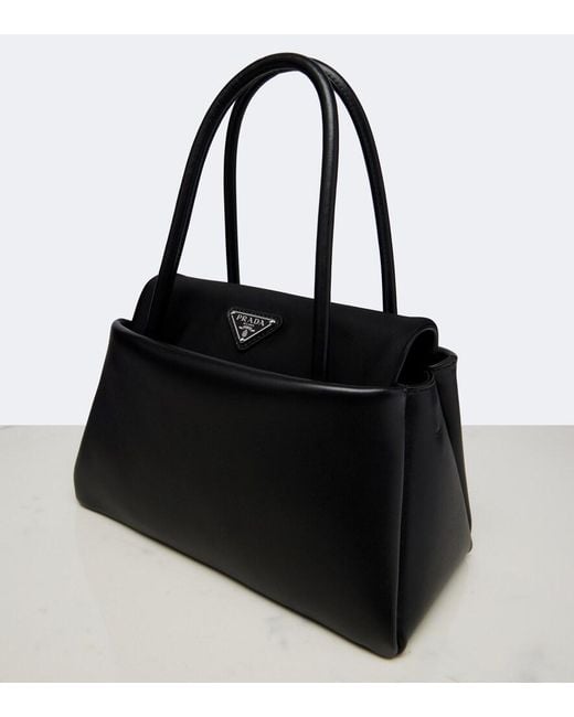 Prada Black Passage Small Leather Shoulder Bag