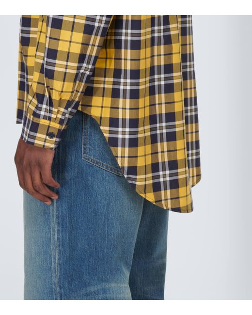 Chemise en coton a carreaux Givenchy pour homme en coloris Yellow