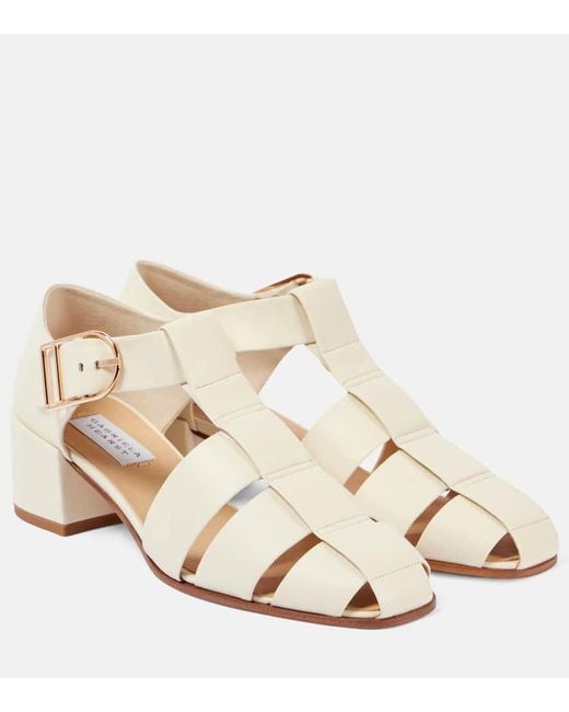 Gabriela Hearst Natural Lyle Leather Fisherman Sandals