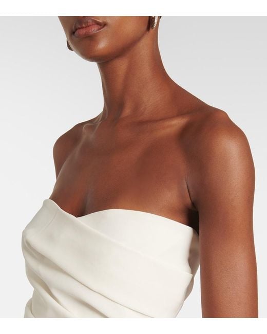 The Sei White Pleated Crepe Top