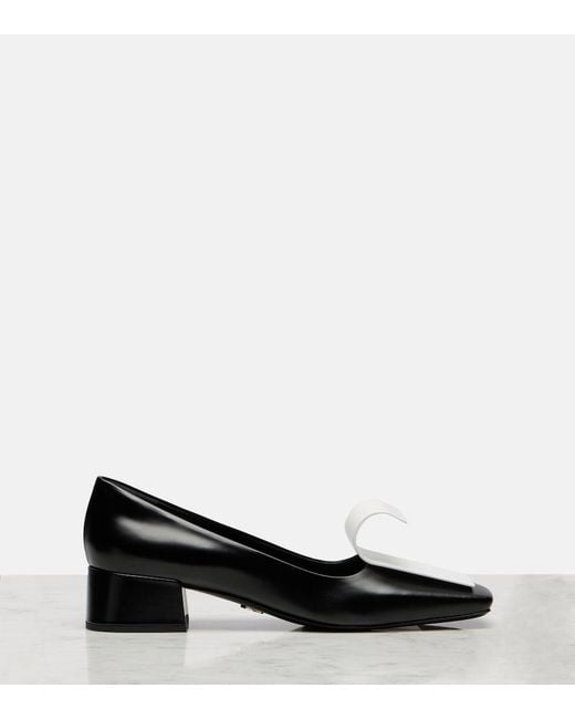 Prada Black Leather Pumps