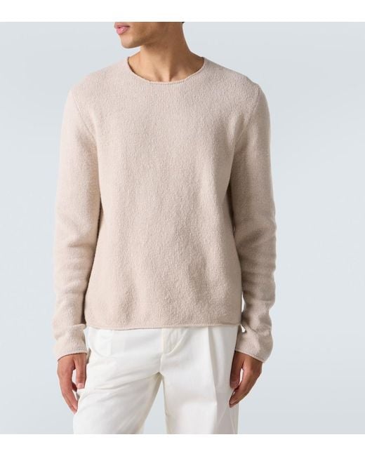 The Row White Nikola Wool Sweater for men