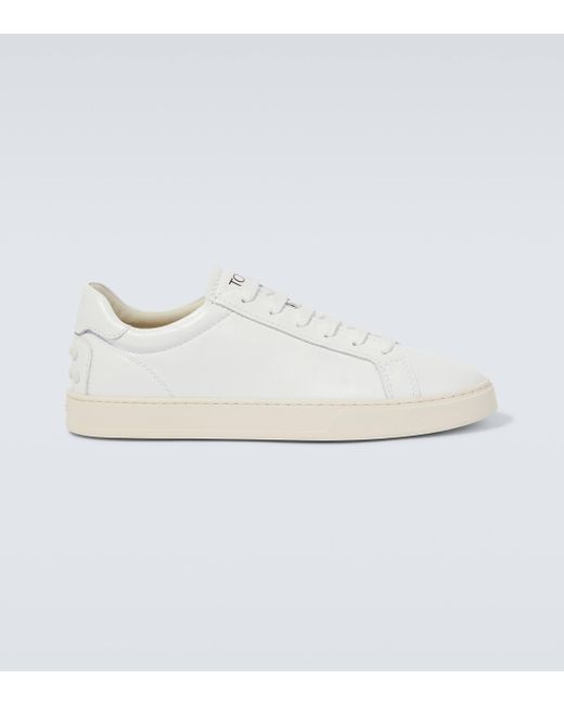 Tod's White Leather Low-top Sneakers for men