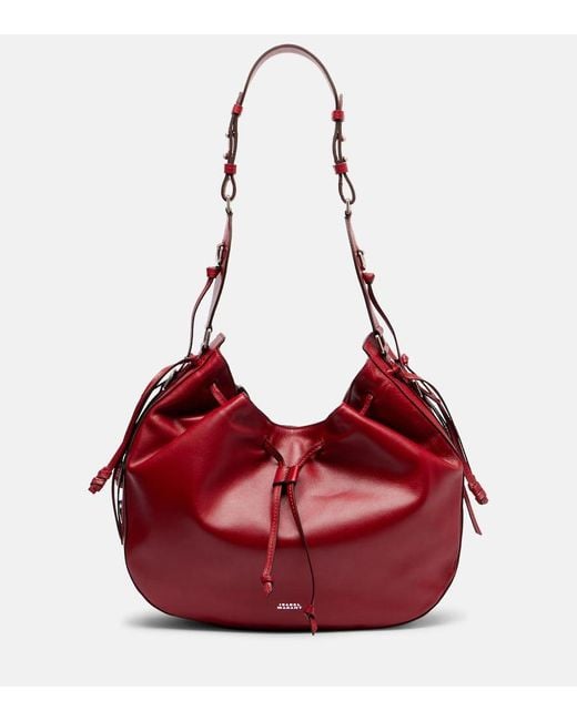 Isabel Marant Red Schultertasche Bolton Medium Aus Leder